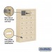 Salsbury Cell Phone Storage Locker - 6 Door High Unit (5 Inch Deep Compartments) - 18 A Doors - Sandstone - Surface Mounted - Master Keyed Locks